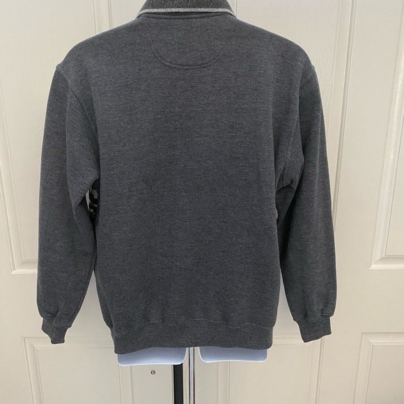 Taylor & Henry Gray Henley Sweater S - Picture 2 of 2